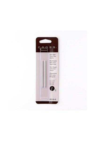 Cross Micro Pen 8518-6 Ballpoint Refill Blue 2 Pack