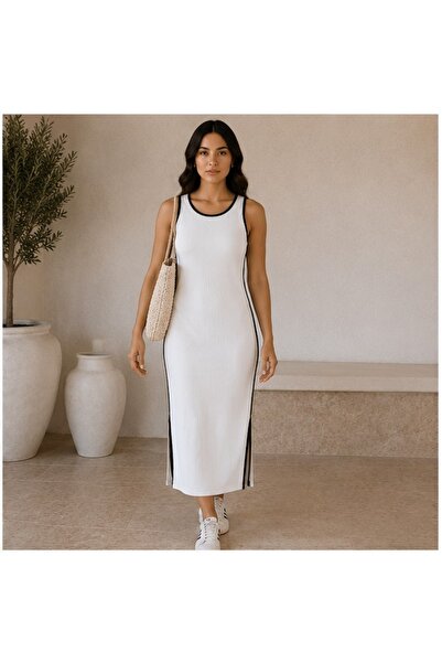 unika boutique Γυναικείο μάξι φόρεμα με σκίσιμο
