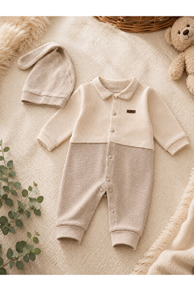 babyist طقم بدلة للأطفال الذكور مع قبعة ذات ياقة بولو