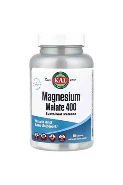 KAL Magnesium malate 400, 90 tablets (200 mg per tablet)