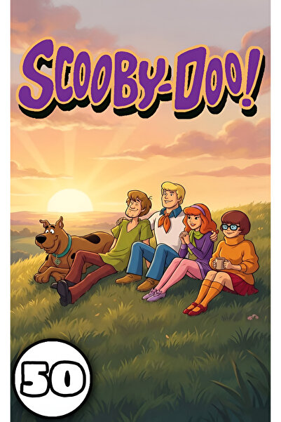 Scooby Doo Книжка за оцветяване, 50 илюстрации на Скуби-Ду, А4
