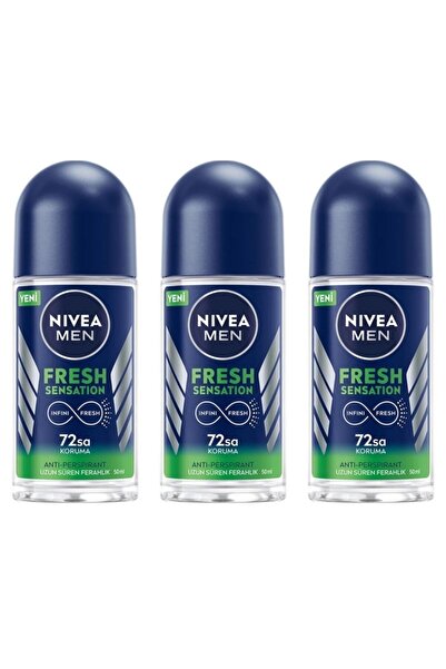 NIVEA Men Fresh Sensation Erkek Roll-on Deodorant 50ml x 3