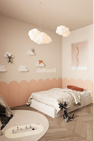 Dekonil Petra Pinterest MDF Yarım Kemer Duvar Paneli 36,5x88 cm – Boyanabilir Dekoratif Duvar Paneli 6'lı Set