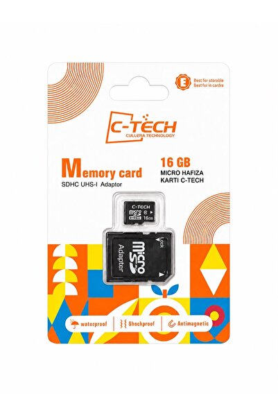C-TECH mıcro sd hafıza kartı 16 gb