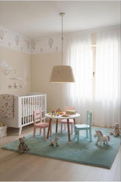 Elizim Home Lighting Pudra Fiyonk Detaylı Makrome Kumaş Sarkıt Avize - Çocuk ...