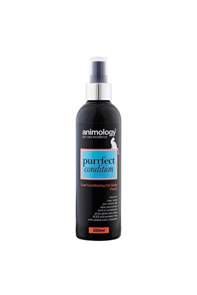 Animology Purrfect Condition بخاخ عناية بفرو القطط – خوخ، 250 مل