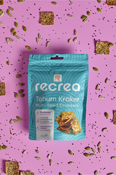 recrea snacks 1 Adet Glutensiz Tohum Kraker