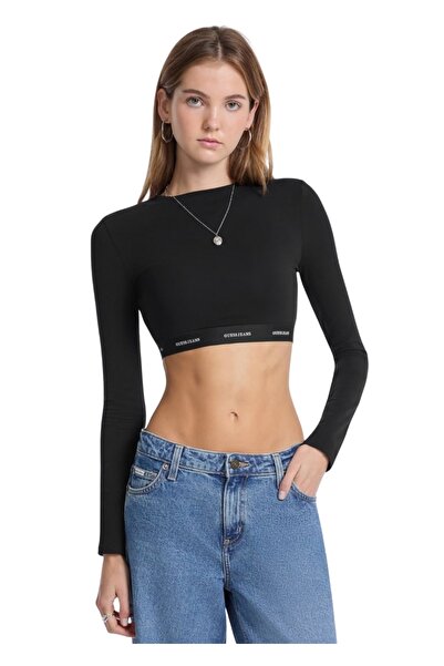 Guess Jeans Μπλούζα W5BZ09KBBU1-JBLK - Black - l