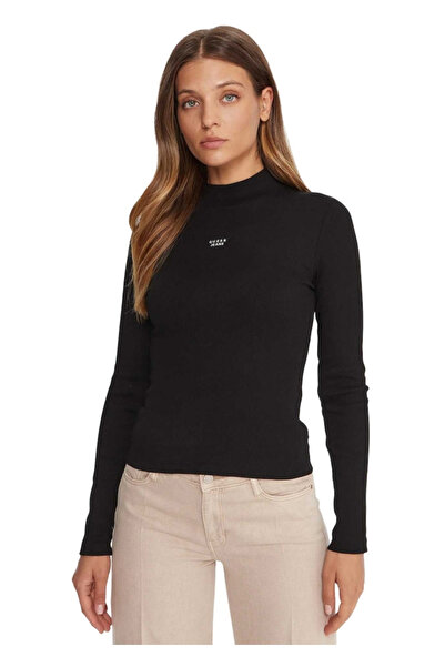 Guess Jeans Μακρυμάνικη Μπλούζα W5BP23KA0H1-JBLK - Black - xl