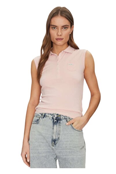 Guess Jeans Μπλούζα Polo W5GP24KCYR1-G6R4 - Pink - l