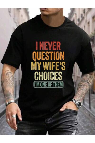 799 100% Cotton Funny Husband Sarcastic Saying Humor Joke Men's Black Vacatio...