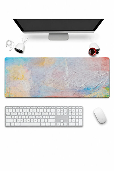 SonicTouch Mousepad pentru tastatură 32x70cm Pânză pastelată, fără cusături, ...