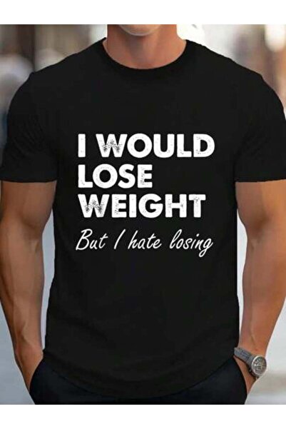 23ERVA 100% Cotton I Would Lose Weight Funny Fitness Diet Gift T-Shirt Women'...