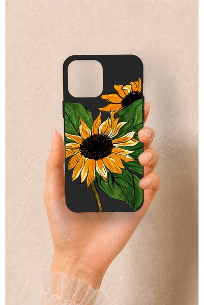 Vip Case iPhone 12 Pro Max Compatible Moonflower Patterned Silicone Case