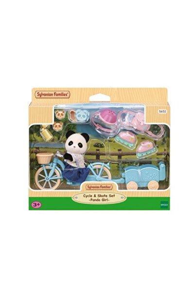 Epoch Games Multipack: Sylvanian Families Panda Rosalina Set bicicletă și tro...