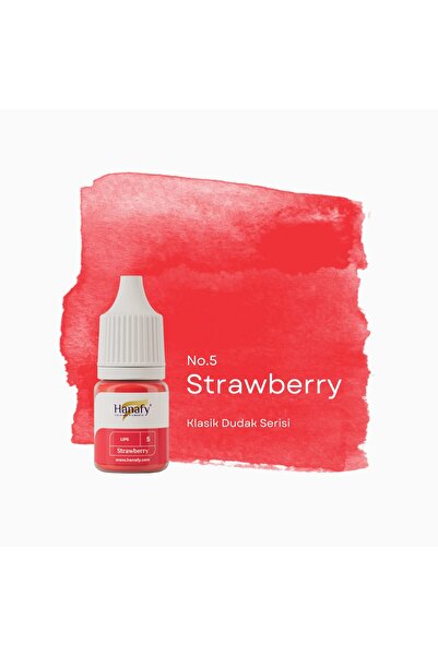 HANAFY Strawberry No5 Kalıcı Makyaj Dudak Pigmenti - 5ml