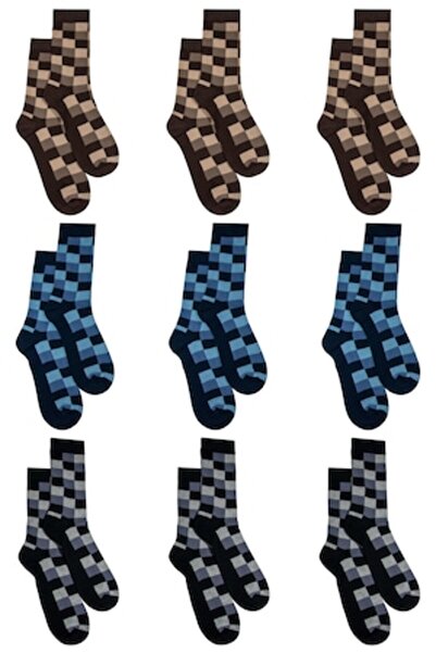 Overall Set 9 perechi de șosete medii, bărbați, Multicolor, 37-41