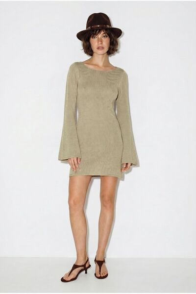 Hiccup LUCCI Rochie Mini Tricotată Cu Model Rib