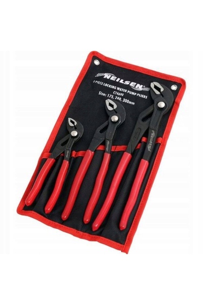 neilsen Set clești pentru țevi Cobra, clești reglabili 175/240/300mm