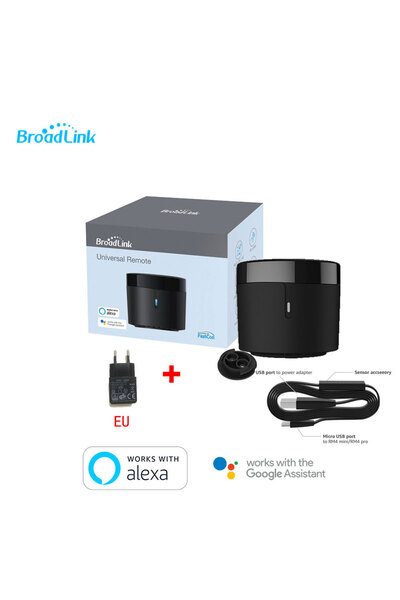 Choice جهاز تحكم عن بعد بالأشعة تحت الحمراء RM4 mini مع HTS2 EU من Broadlink،...
