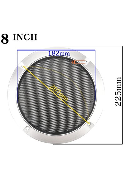 Choice3 8 inch 1Pcs 2/3/4/5/6.5/8/10 inch Speaker Net Cover Metal Iron Wire G...