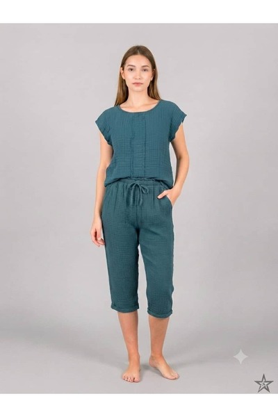 ASC SUN Muslin Blouse-Capri Set
