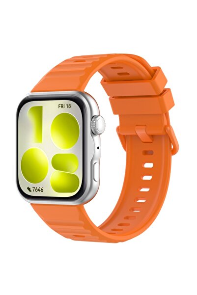 Choice13 Fit 5 Pro-Fit 4 Pro orange Original Silicone Sports Strap for Watch ...