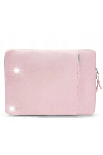 Tomtoc Husă de protecție Terra pentru laptop, organizator, 14 inch, roz