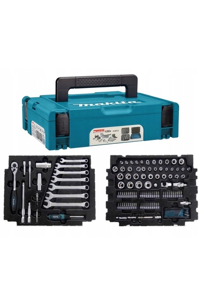 Makita Set de scule de mână, chei într-o cutie Makpac 120 el. E-08713