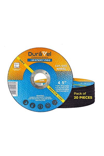 Duravel Expert Pro Cut-Off Wheel 4.5 Inch-Pack of 20