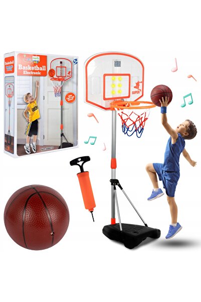 MalPlay Set de baschet pentru acasă Minge de baschet mare + Contor digital Ns