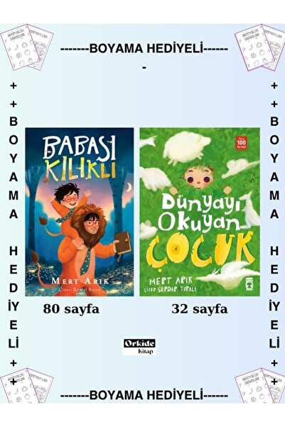 Timaş Yayınları Boyamalı- 1. 2. 3. Sınıf , Babası Kılıklı - Dünyayı Okuyan Çocuk , Mert Arık