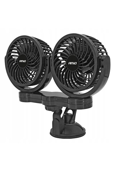 AMIOGO Ventilator auto Amio Pro 03010 Dublu 2X10Cm 12V Negru