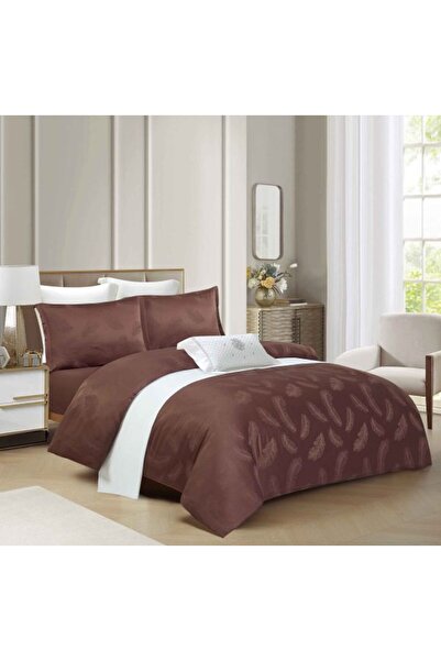 Pucioasa Fabrica 100% Cotton Jacquard Duvet Cover Set with Stretchy – 4 piece...
