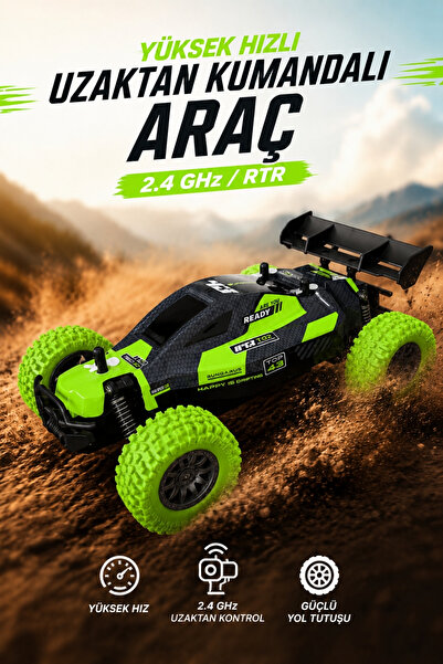 Wair Teknoloji 2.4 GHz Uzaktan Kumandalı Off Road Arazi Aracı Yüksek Hızlı Şa...