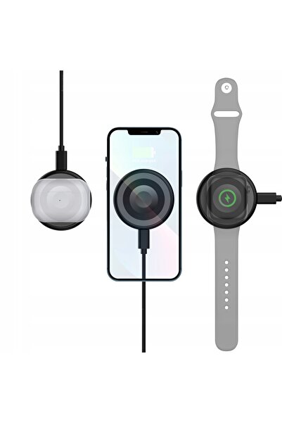 NO BRAND Încărcător cu inducție Magsafe - Extremestyle - Wr-3In1 - Negru