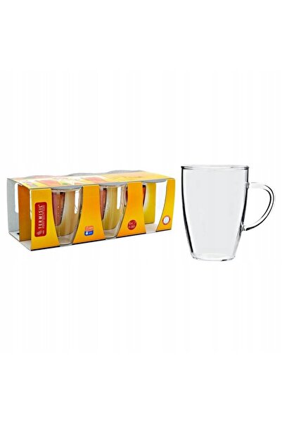 NO BRAND Căni de cafea și ceai din sticlă Termisil 250 ml 6 bucăți