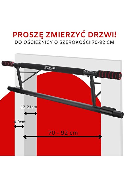 NO BRAND Mâner de tragere pentru ușă 3 în 1, 130 kg, Premium