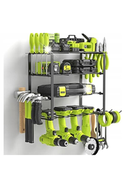 NO BRAND Organizator de scule electrice montat pe perete, cu 4 suporturi pent...