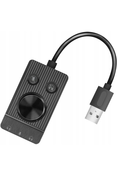 NO BRAND Logilink Ua0397 Adaptor audio USB 2.0 cu control volum, 3 intrări ja...