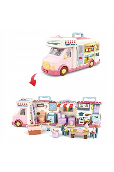 NO BRAND Casa de vis pentru păpuși, Rulotă muzicală, Mașină de camping, Acces...