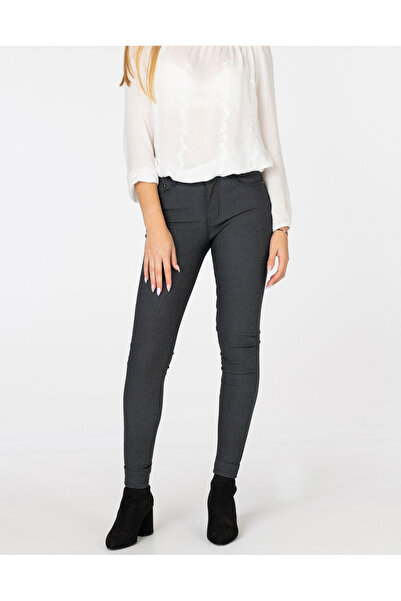 NO BRAND Pantaloni eleganți tip țigară de damă, din bumbac, cu talie înaltă 8...