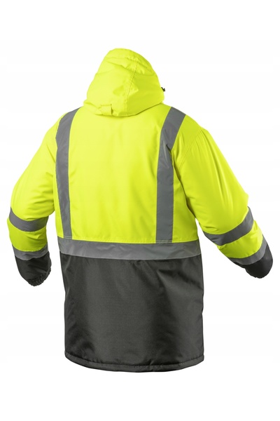 NO BRAND Leda Hoegert Jachetă Parka Galbenă cu Glugă XL de Înaltă Vizibilitat...