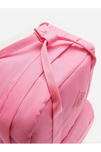 NO BRAND Rucsac roz cu buzunare, clasic, cu un singur compartiment, cu închid...