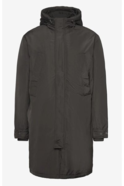 NO BRAND Geacă Parka Clasică Grafit cu Glugă și Fermoar Simplă Lyle&Scott L