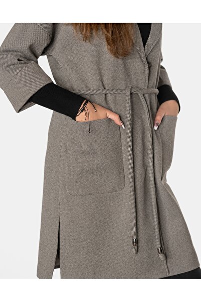 NO BRAND Palton lung elegant de damă, tip trench, supradimensionat, pentru pr...