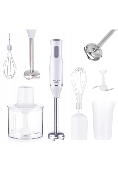NO BRAND Blender de mână puternic Adler Professional 800 W Alb Ușor Silențios...
