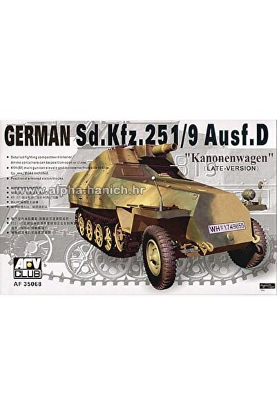 NO BRAND Afv Club 35068 Scara 1:35 Sd.Kfz. Kit de asamblare model 251/9 Ausf....