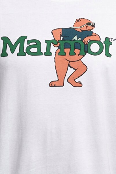 Marmot Tricou Leaning Marty, alb, mânecă scurtă, mărimea M, pentru bărbați