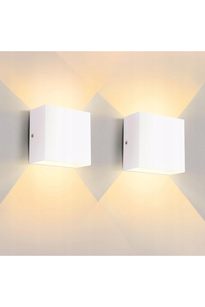 NO BRAND Aplică de perete pentru living și hol, cu iluminare sus-jos, 6W, 2 b...